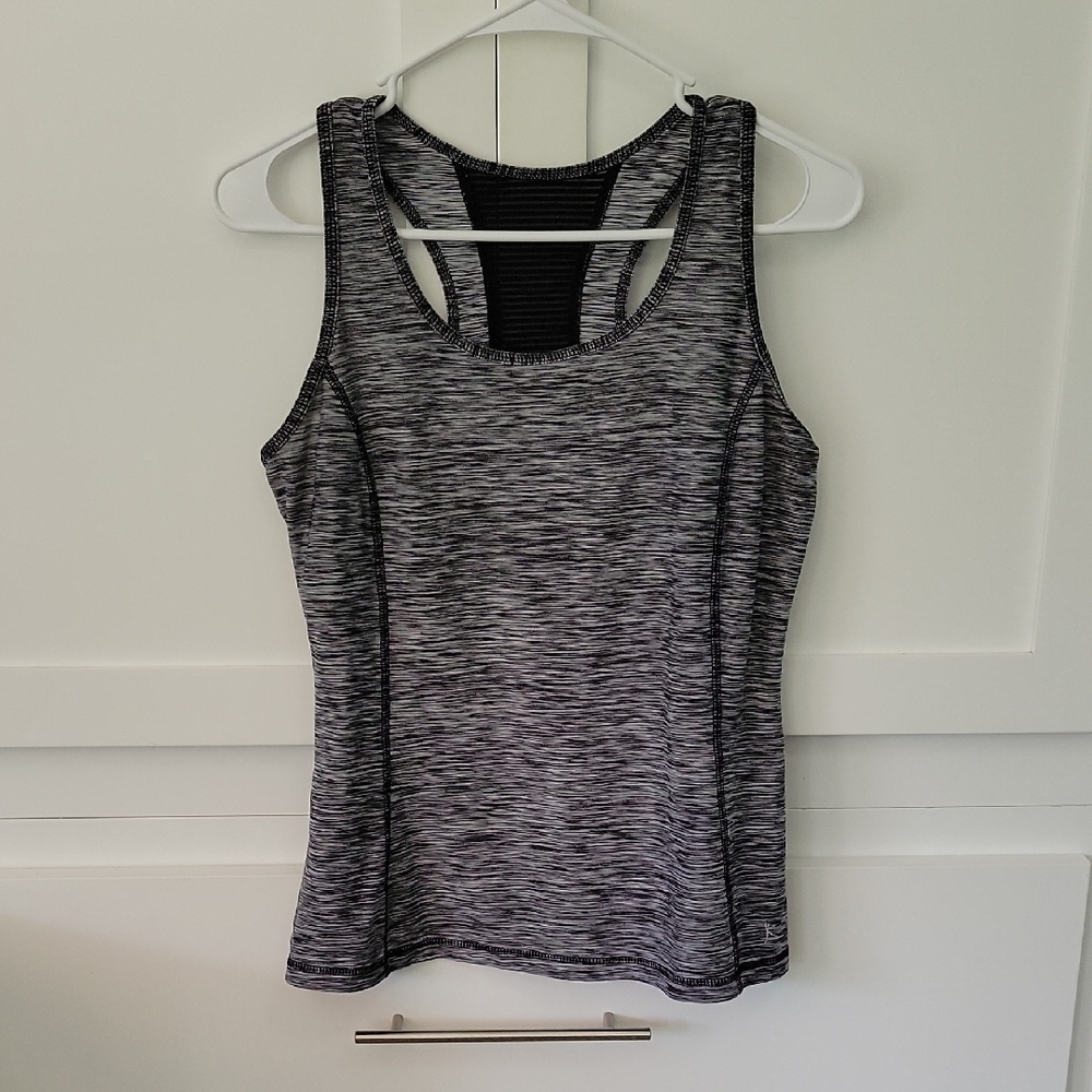 Danskin Women's Black and White Tank Top